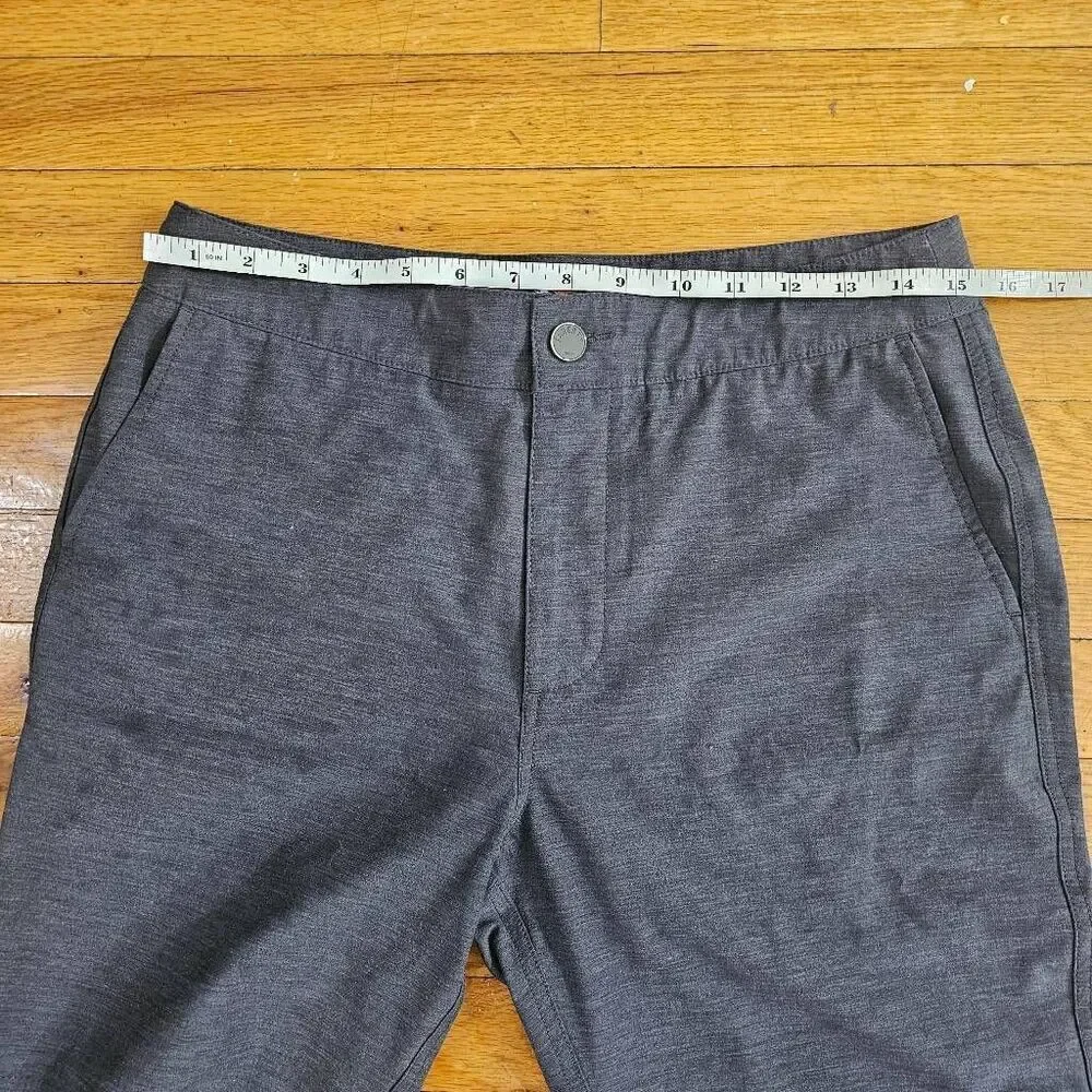 Faherty Mens Charcoal Gray All Day Shorts Size 30 9 Inch Inseam Stretch